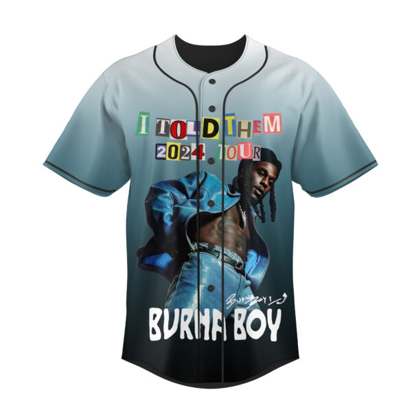 Burna Boy Baseball Jersey For Men Women And Kids Gift for Fans