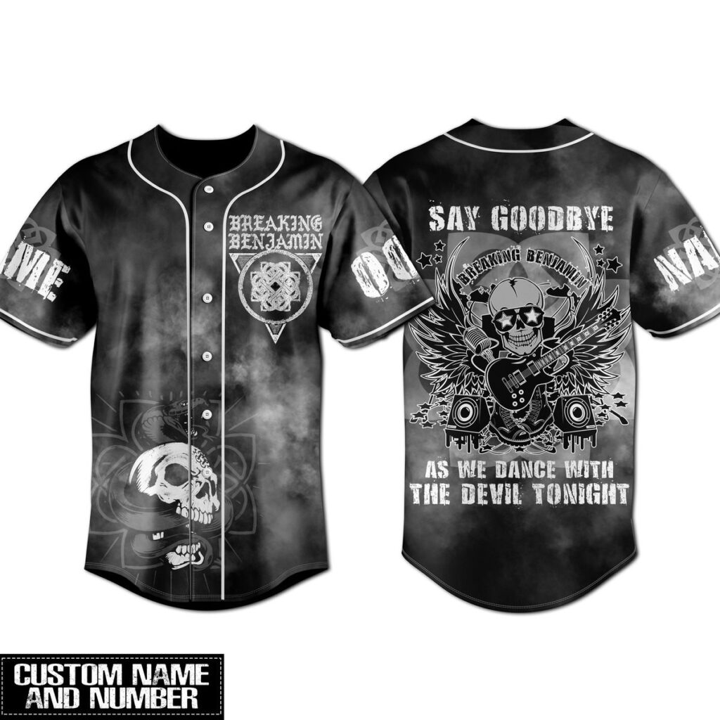 Breaking Benjamin Baseball Jersey For Men Women And Kids Gift for Fans Breaking Benjamin Baseball Jersey For Men Women And Kids Gift for Fans