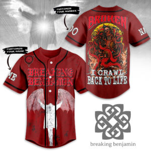 Breaking Benjamin Baseball Jersey For Men Women And Kids Gift for Fans