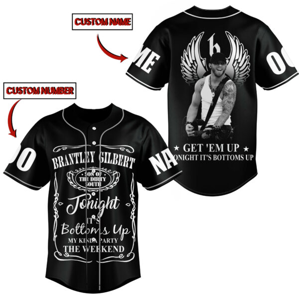 Brantley Gilbert Baseball Jersey For Men Women And Kids Gift for Fans