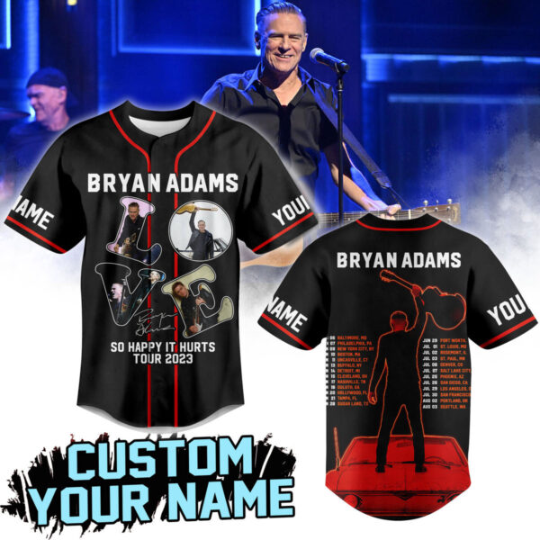 Bryan Adams Baseball Jersey For Men Women And Kids Gift for Fans