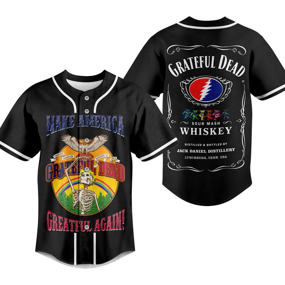 Grateful Dead Baseball Jersey For Men Women And Kids Gift for Fans Grateful Dead Baseball Jersey For Men Women And Kids Gift for Fans