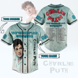 Charlie Puth Baseball Jersey For Men Women And Kids Gift for Fans