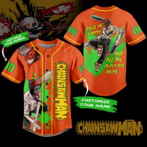 Chainsaw Man Baseball Jersey For Men Women And Kids Gift for Fans