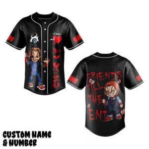 Chucky Friends Till the End Baseball Jersey For Men Women And Kids Gift for Fans