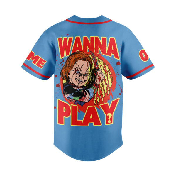 Chucky Wanna Play Baseball Jersey For Men Women And Kids Gift for Fans