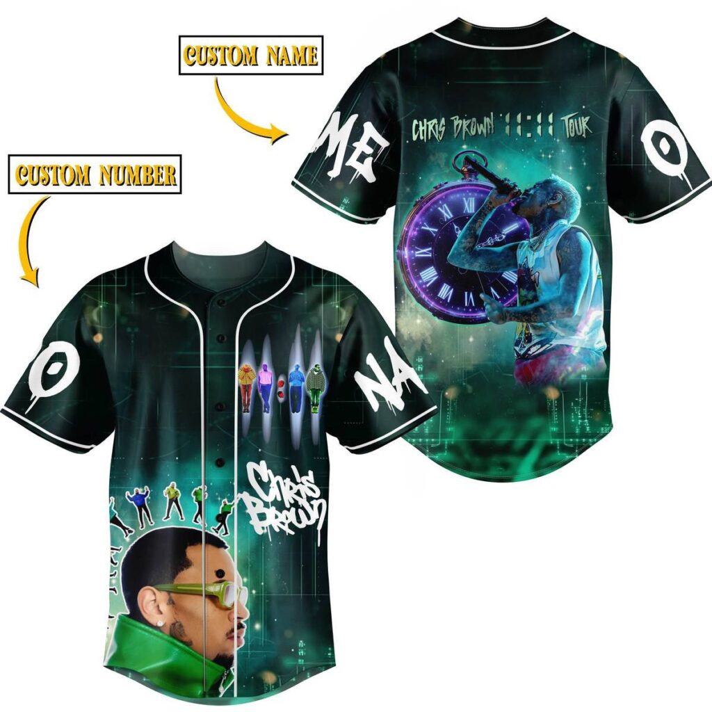 Chris Brown Baseball Jersey For Men Women And Kids Gift for Fans Chris Brown Baseball Jersey For Men Women And Kids Gift for Fans