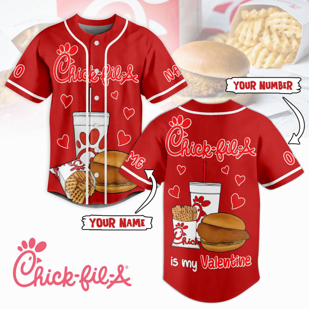 Chick fil A Baseball Jersey For Men Women And Kids Gift for Fans Chick fil A Baseball Jersey For Men Women And Kids Gift for Fans