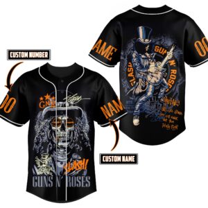 Guns N Roses Baseball Jersey For Men Women And Kids Gift for Fans 3