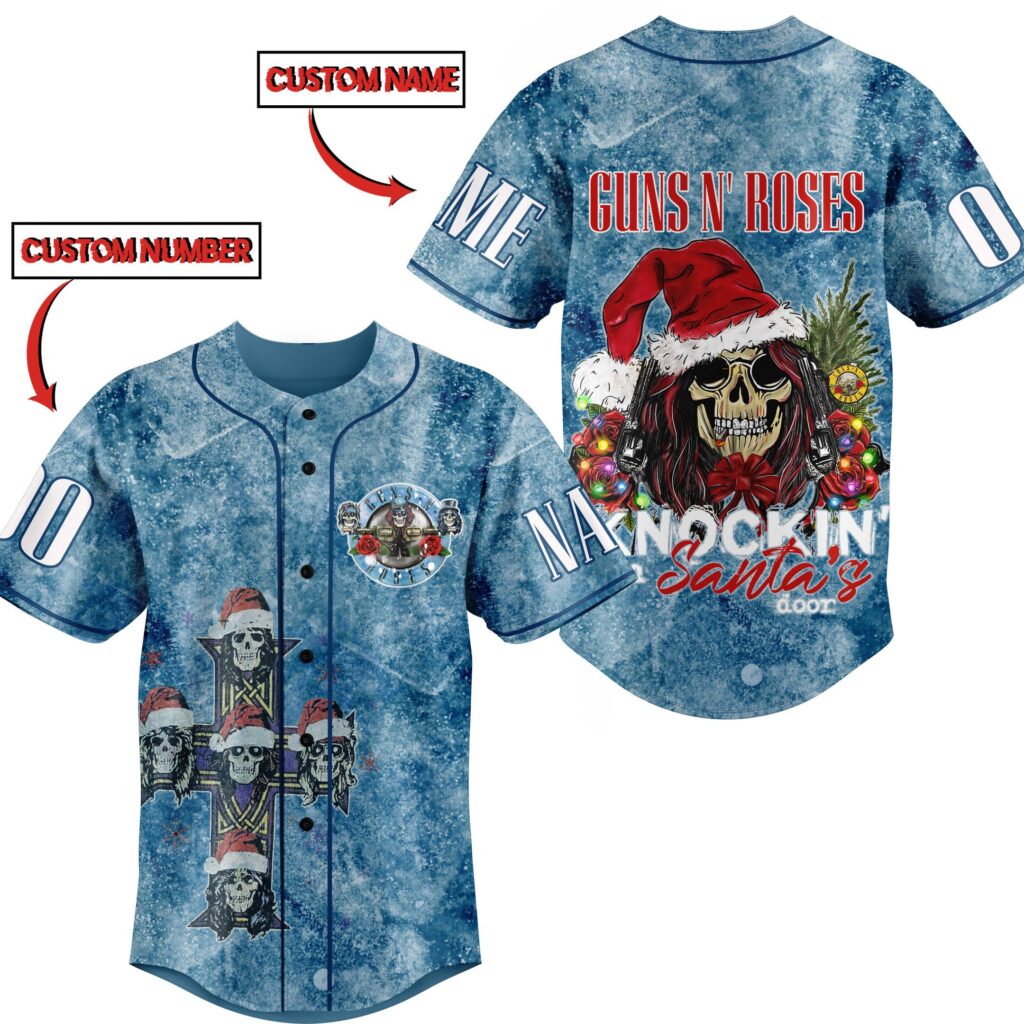 Gun N Roses Baseball Jersey For Men Women And Kids Gift for Fans Gun N Roses Baseball Jersey For Men Women And Kids Gift for Fans