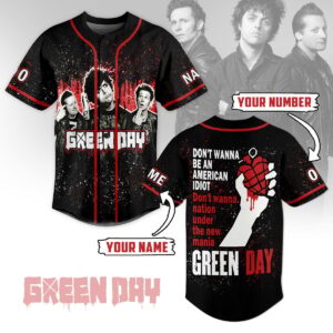 Green Day Baseball Jersey For Men Women And Kids Gift for Fans