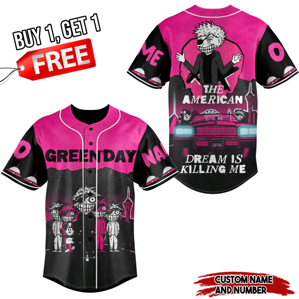 Green Day Baseball Jersey For Men Women And Kids Gift for Fans Green Day Baseball Jersey For Men Women And Kids Gift for Fans