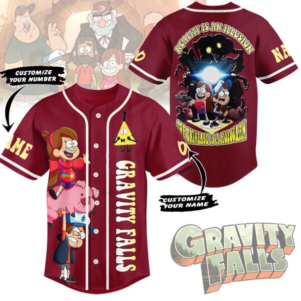 Gravity Falls Baseball Jersey For Men Women And Kids Gift for Fans