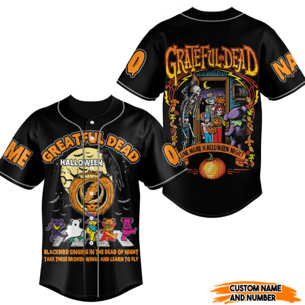 Grateful Dead Halloween Baseball Jersey For Men Women And Kids Gift for Fans