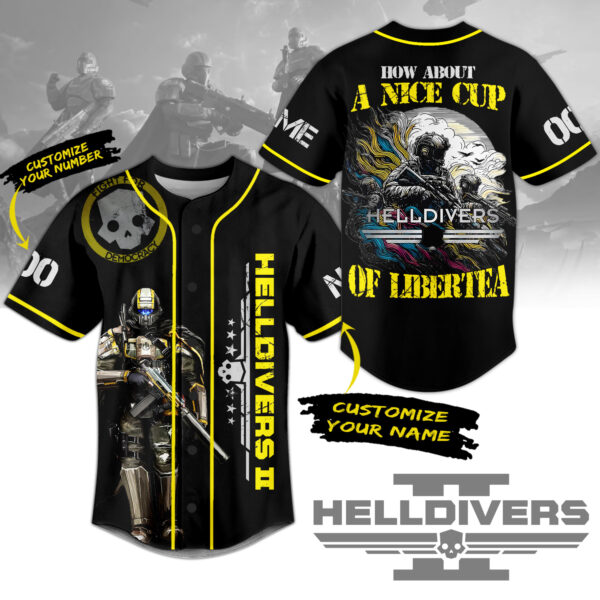 Helldivers Baseball Jersey For Men Women And Kids Gift for Fans