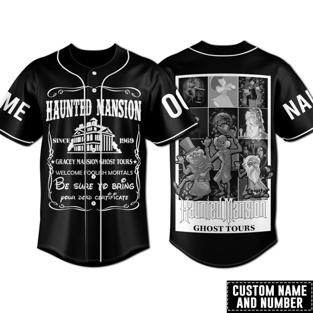 Haunted Mansion Baseball Jersey For Men Women And Kids Gift for Fans Haunted Mansion Baseball Jersey For Men Women And Kids Gift for Fans