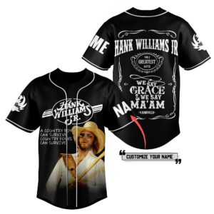 Hank Williams JR Baseball Jersey For Men Women And Kids Gift for Fans