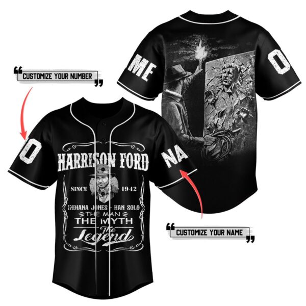 Harrison Ford Baseball Jersey For Men Women And Kids Gift for Fans