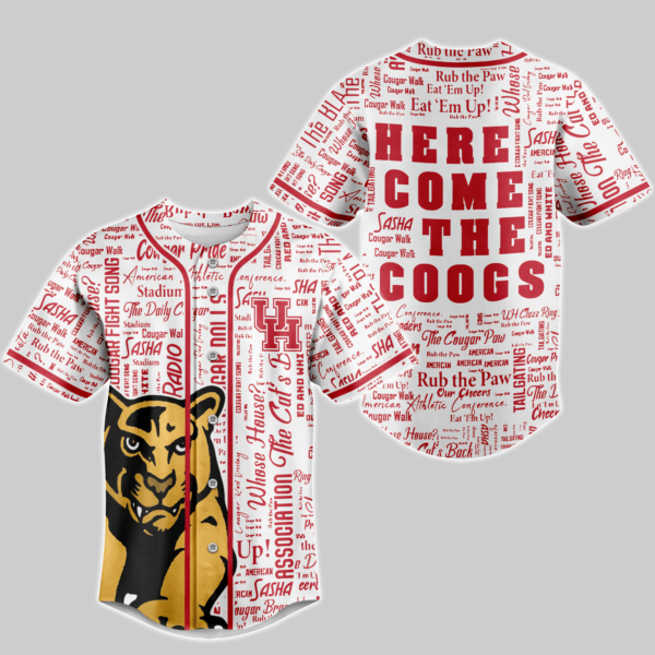 Houston Cougars Baseball Jersey For Men Women And Kids Gift for Fans