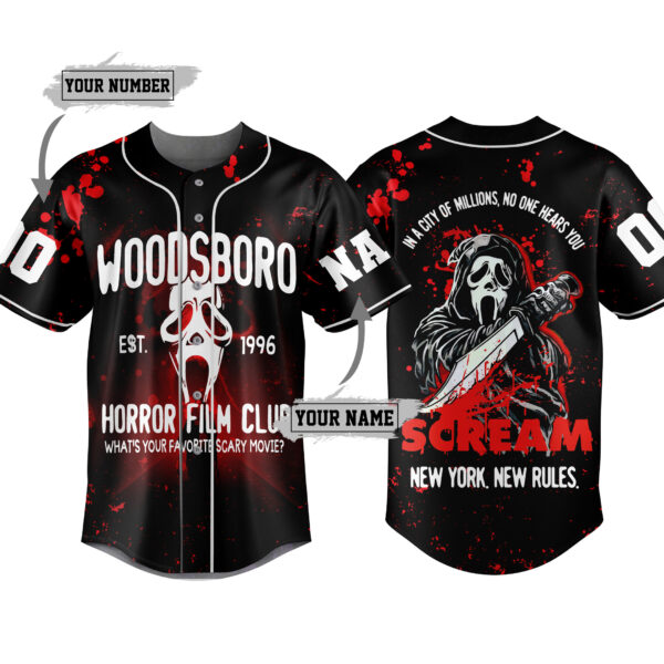 Horror Movie Club Baseball Jersey For Men Women And Kids Gift for Fans
