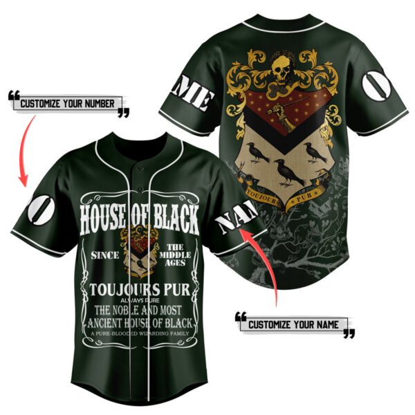 House of Black Baseball Jersey For Men Women And Kids Gift for Fans