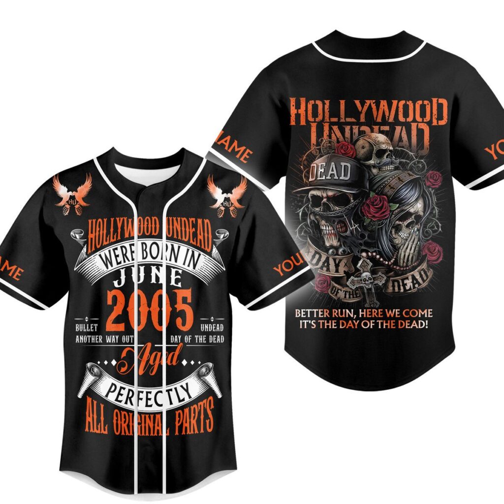 Hollywood Undead Baseball Jersey For Men Women And Kids Gift for Fans Hollywood Undead Baseball Jersey For Men Women And Kids Gift for Fans