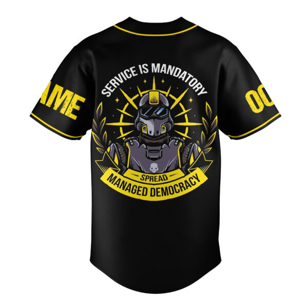 Helldivers Service Is Mandatory Baseball Jersey For Men Women And Kids Gift for Fans