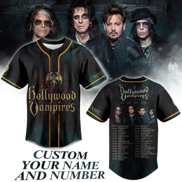 Hollywood Vampires Baseball Jersey For Men Women And Kids Gift for Fans