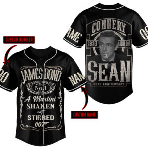 James Bond Baseball Jersey For Men Women And Kids Gift for Fans 3