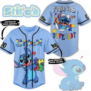 It Is Okey To Be Different Stitch Baseball Jersey For Men Women And Kids Gift for Fans