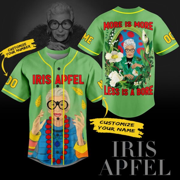 Iris Apfel Baseball Jersey For Men Women And Kids Gift for Fans
