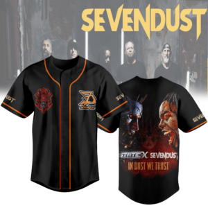 In Dust We Trust Sevendust Baseball Jersey For Men Women And Kids Gift for Fans