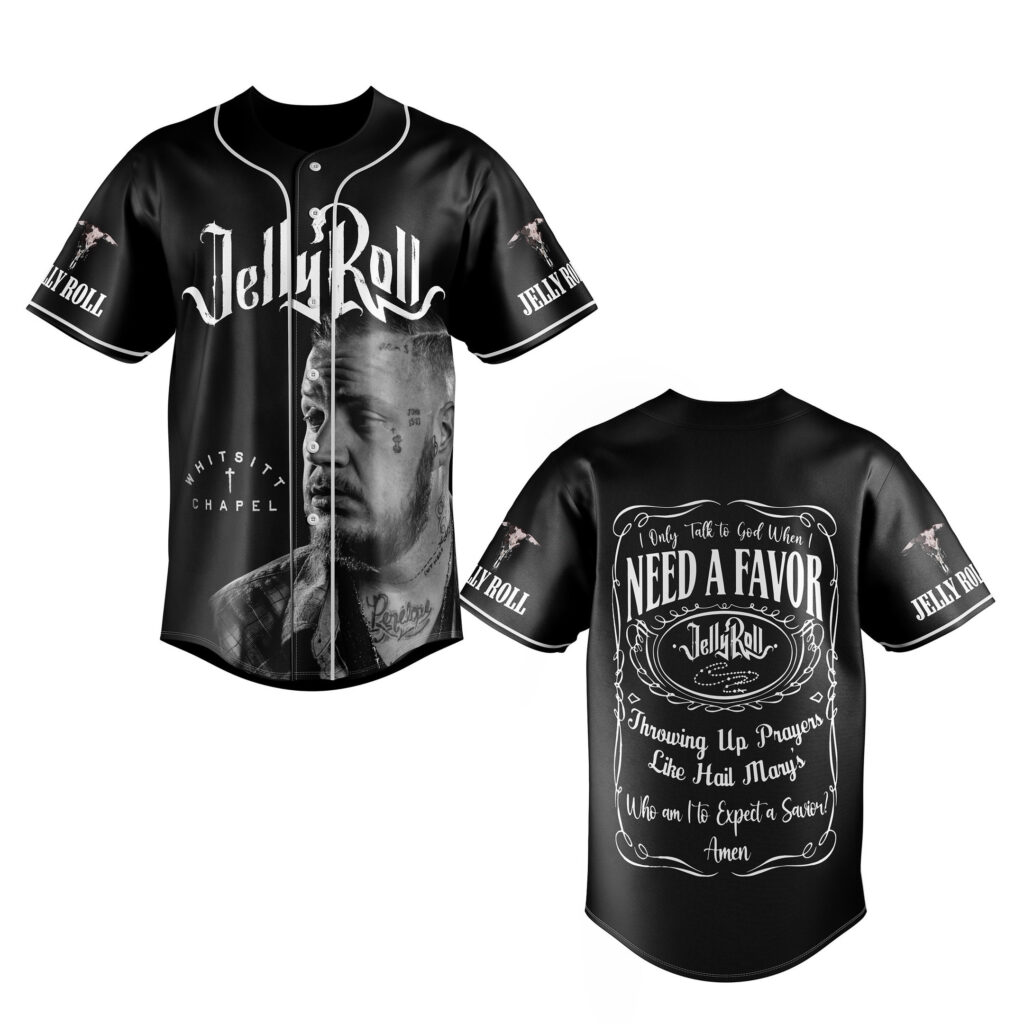 Jelly Roll Baseball Jersey For Men Women And Kids Gift for Fans Jelly Roll Baseball Jersey For Men Women And Kids Gift for Fans