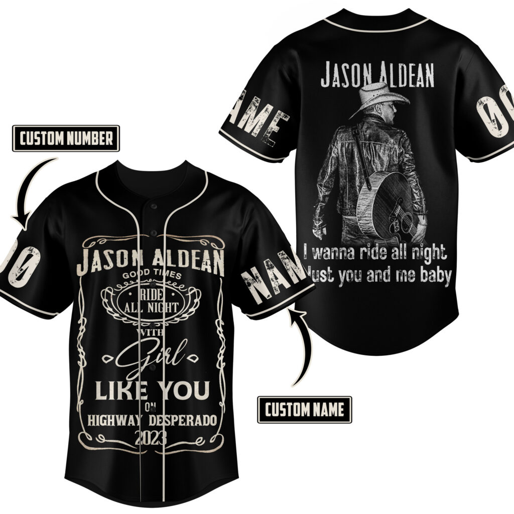 Jason Aldean Baseball Jersey For Men Women And Kids Gift for Fans Jason Aldean Baseball Jersey For Men Women And Kids Gift for Fans