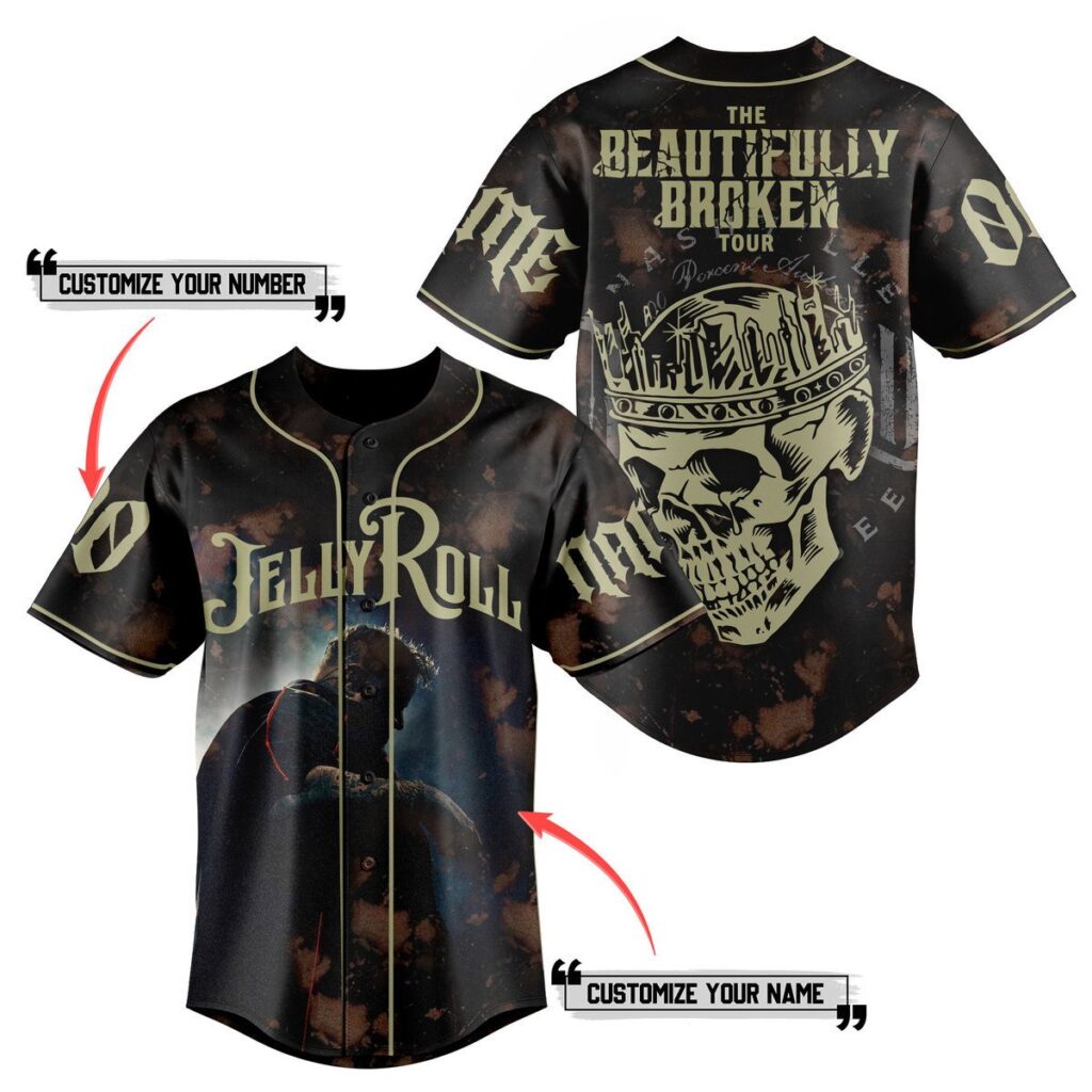 Jelly Roll Baseball Jersey For Men Women And Kids Gift for Fans Jelly Roll Baseball Jersey For Men Women And Kids Gift for Fans