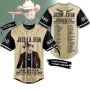 Jason Aldean Baseball Jersey For Men Women And Kids Gift for Fans