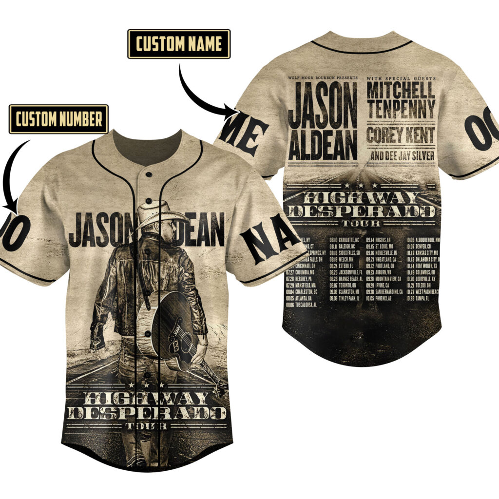 Jason Aldean Baseball Jersey For Men Women And Kids Gift for Fans Jason Aldean Baseball Jersey For Men Women And Kids Gift for Fans