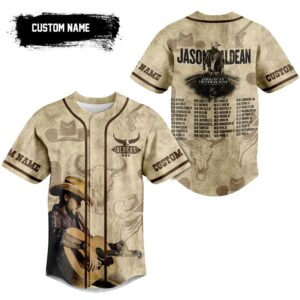 Jason Aldean Baseball Jersey For Men Women And Kids Gift for Fans 3