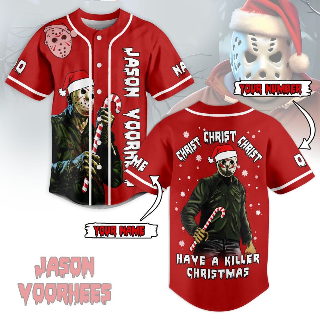 Jason Voorhees Baseball Jersey For Men Women And Kids Gift for Fans Jason Voorhees Baseball Jersey For Men Women And Kids Gift for Fans