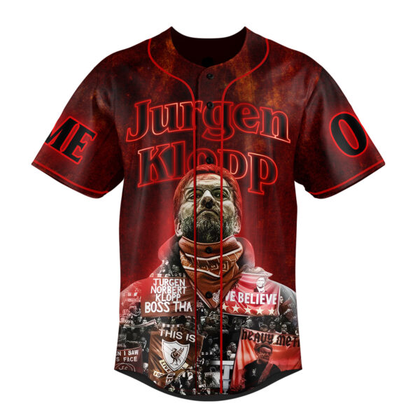 Jurgen Klopp Baseball Jersey For Men Women And Kids Gift for Fans