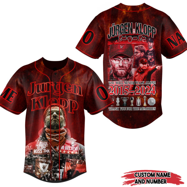 Jurgen Klopp Baseball Jersey For Men Women And Kids Gift for Fans