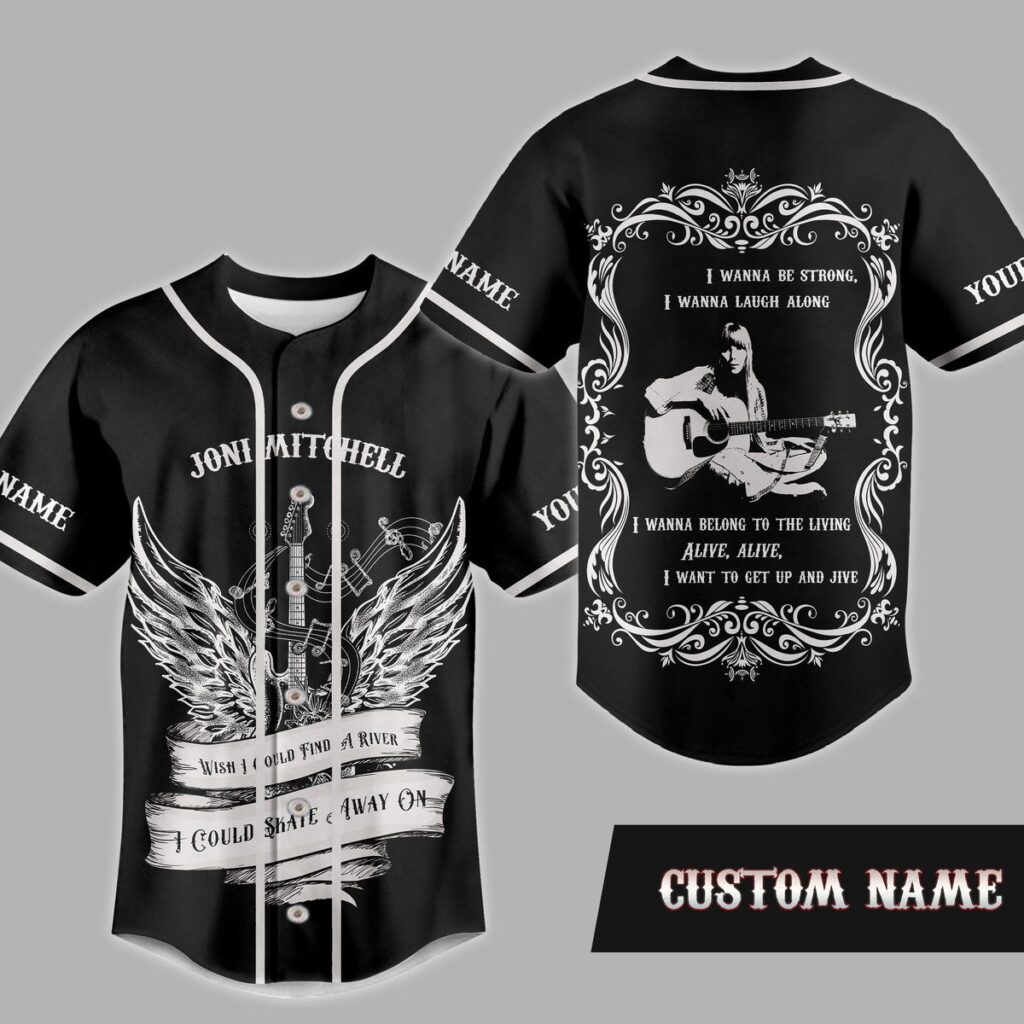 Joni Mitchell Baseball Jersey For Men Women And Kids Gift for Fans Joni Mitchell Baseball Jersey For Men Women And Kids Gift for Fans