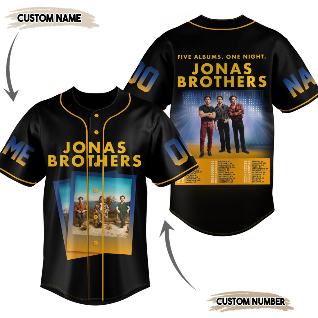 Jonas Brothers Baseball Jersey For Men Women And Kids Gift for Fans Jonas Brothers Baseball Jersey For Men Women And Kids Gift for Fans