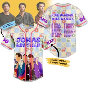 Jonas Brother Baseball Jersey For Men Women And Kids Gift for Fans 1