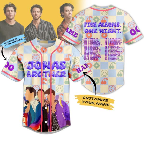 Jonas Brother Baseball Jersey For Men Women And Kids Gift for Fans