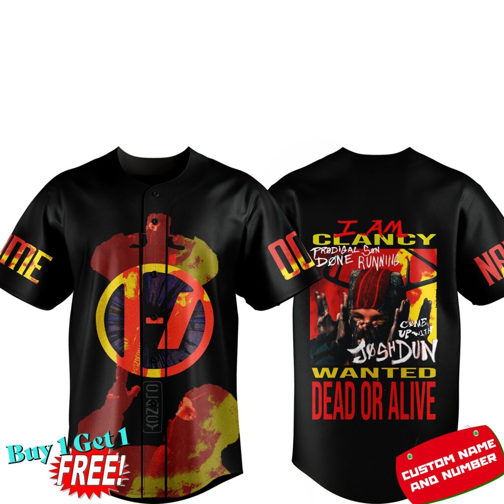 Josh Dun Baseball Jersey For Men Women And Kids Gift for Fans Josh Dun Baseball Jersey For Men Women And Kids Gift for Fans