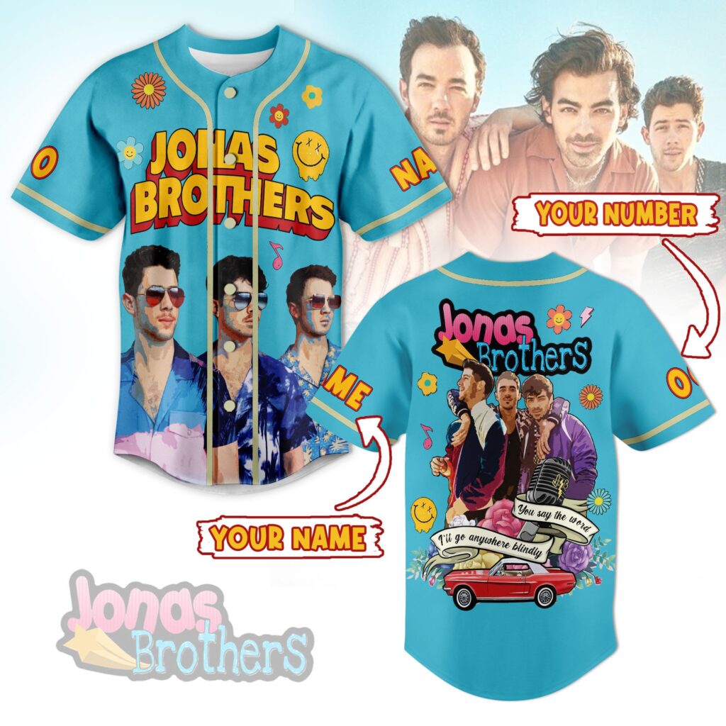 Jonas Brothers Baseball Jersey For Men Women And Kids Gift for Fans Jonas Brothers Baseball Jersey For Men Women And Kids Gift for Fans