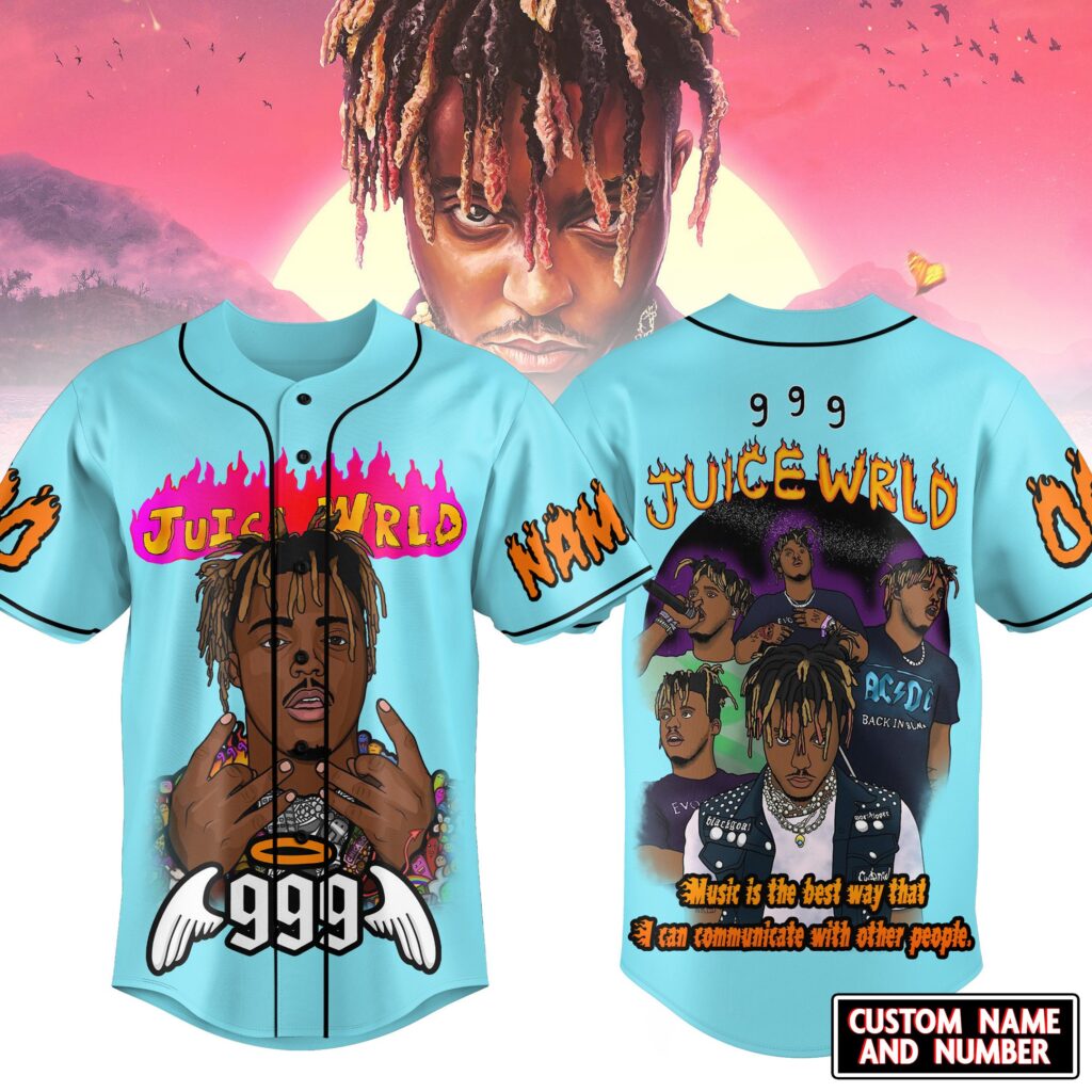 Juice WRLD Baseball Jersey For Men Women And Kids Gift for Fans Juice WRLD Baseball Jersey For Men Women And Kids Gift for Fans