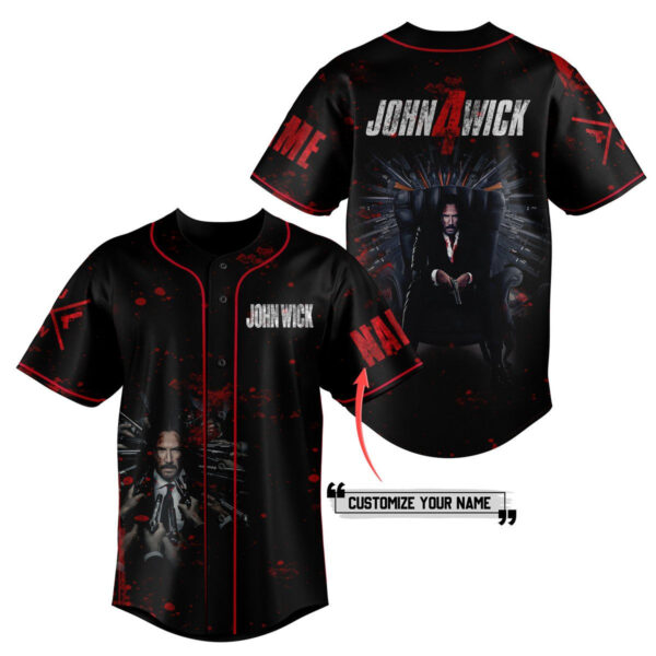 John Wick Baseball Jersey For Men Women And Kids Gift for Fans