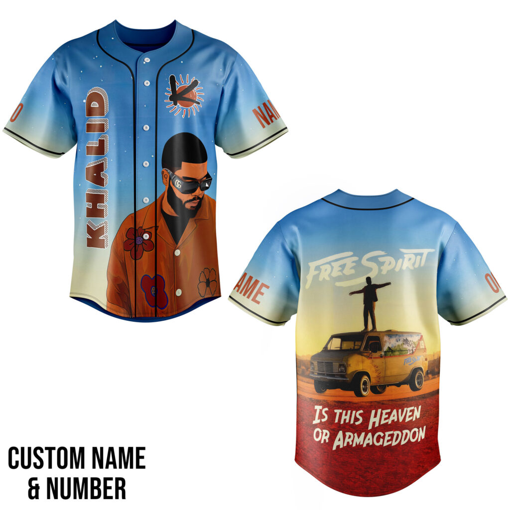 Khalid Baseball Jersey For Men Women And Kids Gift for Fans Khalid Baseball Jersey For Men Women And Kids Gift for Fans